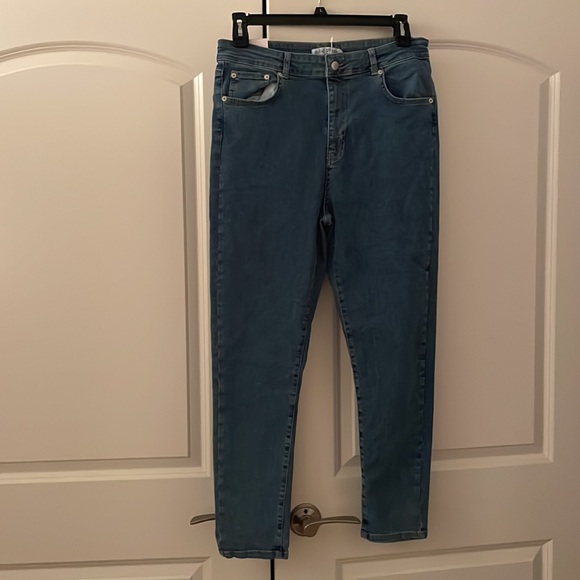 NEW In The Style CARYS WHITTAKER BLUE HIGH WAISTED STRETCH SKINNY JEANS - Picture 5 of 8